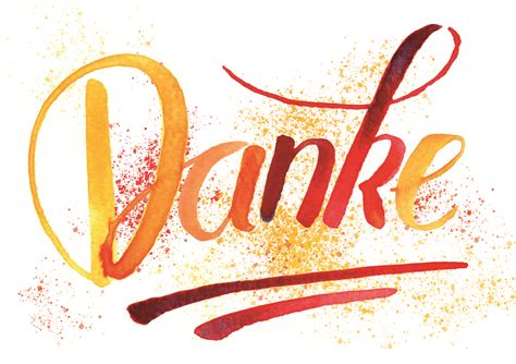 Lettering Grußkarte "Danke" Aquarell | Watercolor lettering, Book folding, Thankful