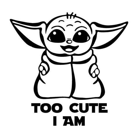 Baby Yoda Svg Baby Yoda Baby Yoda Vector Baby Yoda Silhouette The ...