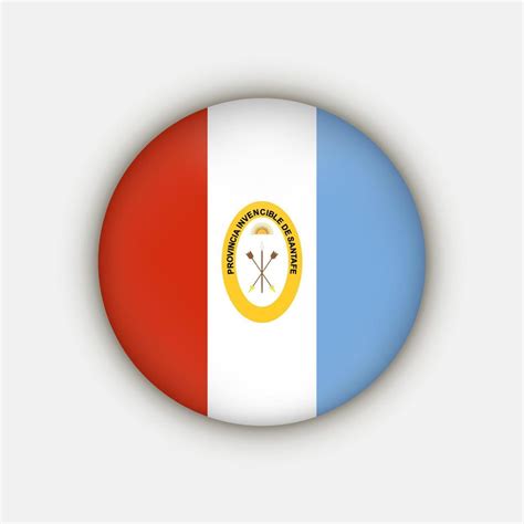 Santa Fe Flag. Argentina Provinces. Vector Illustration. 20245393 ...