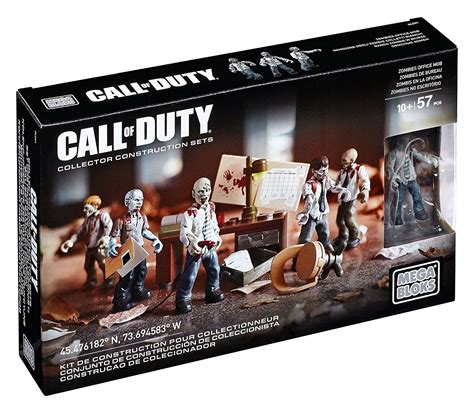 CALL OF DUTY MEGA BLOKS ZOMBIES OFFICE MOB FIGURE CONSTRUCTION PLAY SET ...