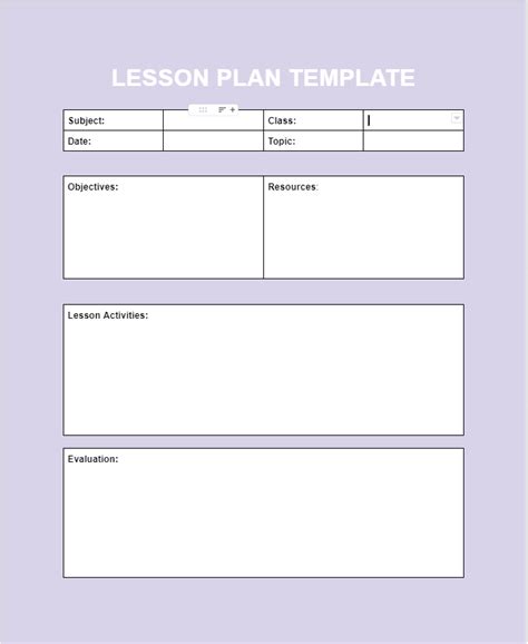 Download a Lesson Plan Template for Google Docs: 10 Options