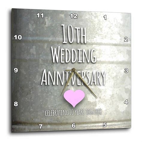 Free 2-day shipping. Buy 3dRose 10th Wedding Anniversary gift - Tin celebrating 1… | 10th ...