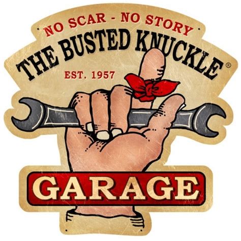 Busted Knuckle Garage - Metal Sign · VintroSigns · Online Store Powered ...