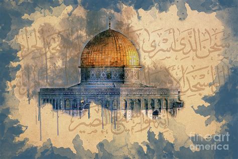 Al Masjid ul Aqsa Jerusalam Digital Art by Huzefa Boxwala - Fine Art America