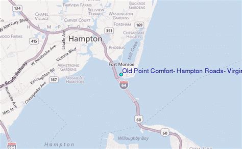 Old Point Comfort, Hampton Roads, Virginia Tide Station Location Guide