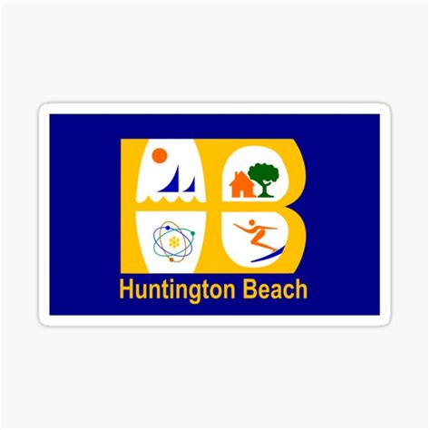 "Flag of Huntington Beach " Sticker by abbeyz71 | Redbubble