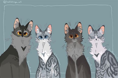 💙Graystripe’s Family💙 в 2022 г | Кошки воины, Кот-воитель, Рисование ...