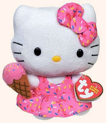 Hello Kitty (ice cream cone) - cat - Ty Beanie Babies | TY Beanie Babies | Pinterest | Ty beanie ...