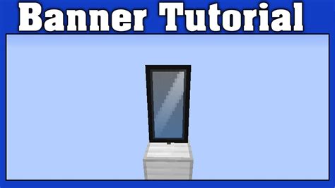 Minecraft Mirror Banner Tutorial - YouTube