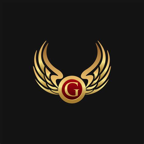 Luxury Letter G Emblem Wings logo design concept template 611448 Vector ...