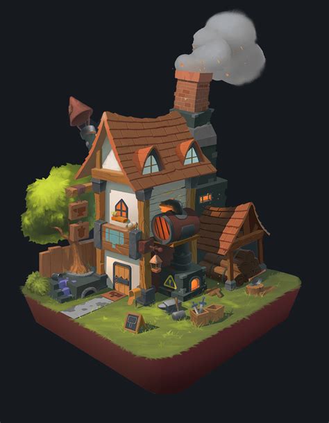 ArtStation - Blacksmith House