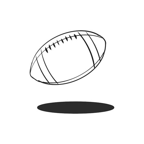 Free Vector | Doodle rugby ball