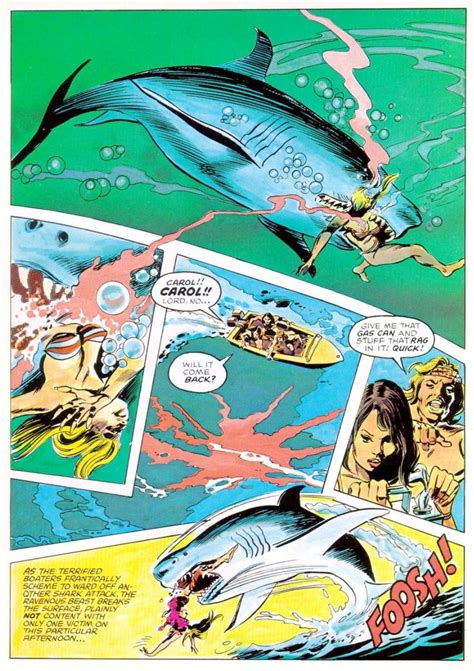 JAWS 2 FILMS SHARKS GREAT WHITE COMICS BOOKS GRAPHIC NOVELS ILLUSTRATED ADAPTATIONS PETER ...