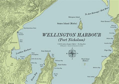 Wellington Harbour Map | The Map Kiwi