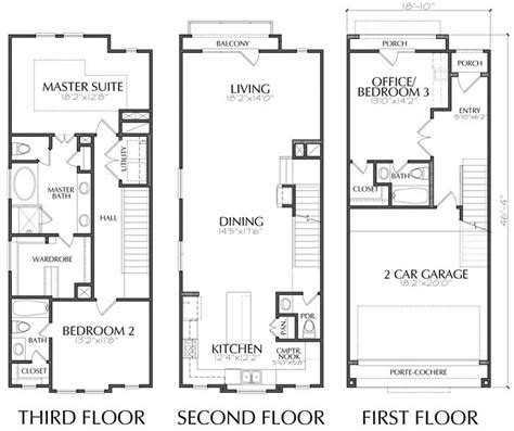 Luxury Townhome Plans Online, Brownstone Homes, Town House Design