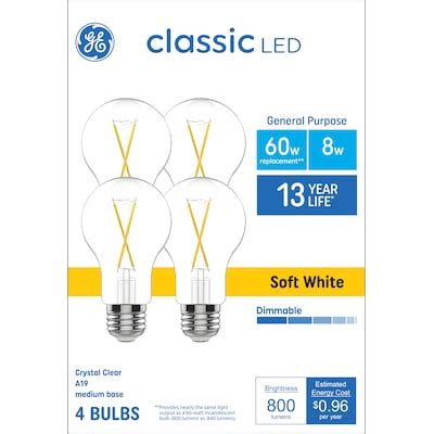 Medium base (E-26) A-style Light Bulbs at Lowes.com