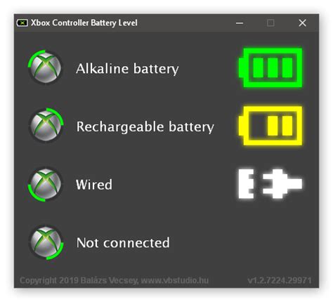 Xbox Controller Battery Level | VB stúdió