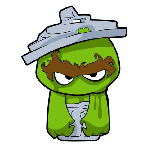 Cartoon Angry Oscar the Grouch Sticker - Sticker Mania