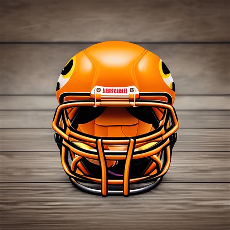 3D 4K Yellow and Orange Red Bulldog Wearing Football Helmet · Creative ...