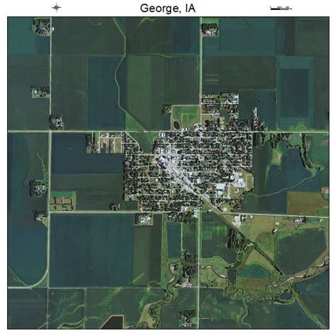 Aerial Photography Map of George, IA Iowa