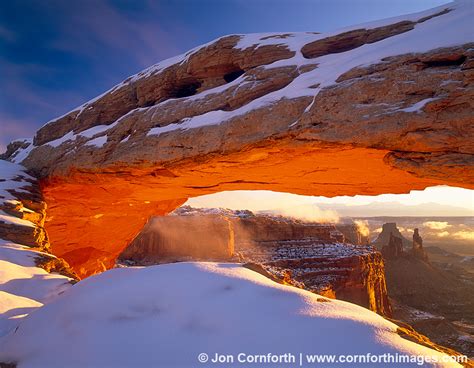 Mesa Arch Snowy Sunrise 2 Photo, Picture, Print | Cornforth Images