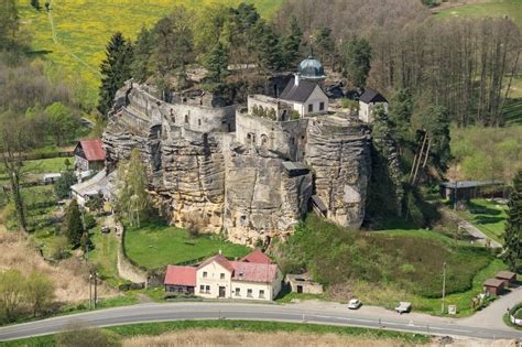 Rock castle Sloup, Czechia : castles