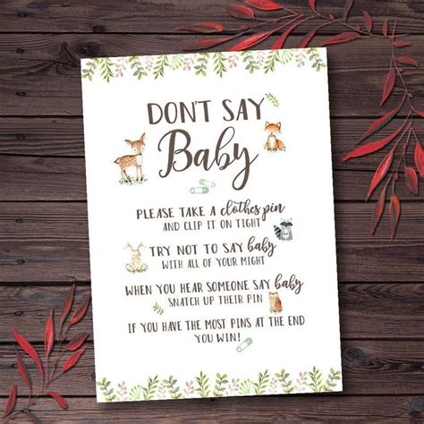 Printable "Don't Say Baby" Game | 30 Printable Baby-Shower Games | POPSUGAR Family Photo 17