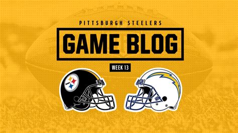 Game Blog: Steelers vs. Chargers