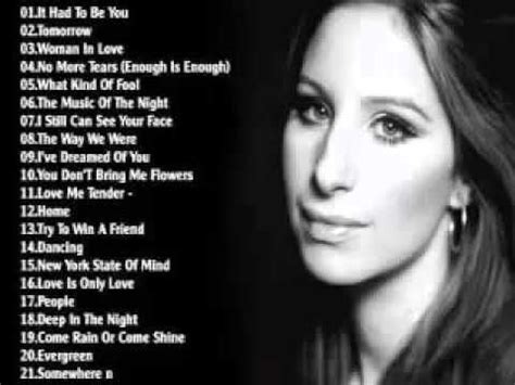 Barbra Streisand Greatest Hits | Best Songs Of Barbra Streisand | Best ...