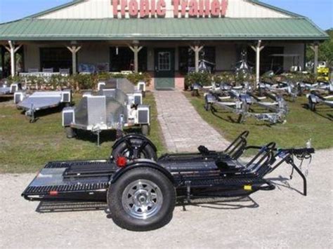 2024 Kendon Dual Ride-Up SRL Folding Motorcycle Trailer | Tropic Trailers