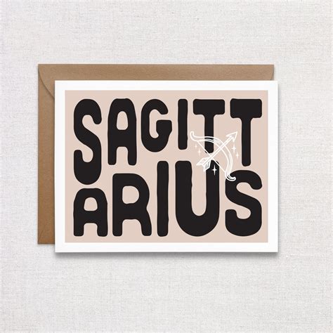 Sagittarius Birthday Card – HellaHoneyCo