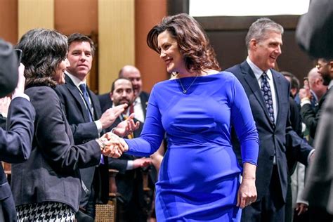 Gretchen Whitmer responds to comments about her blue dress