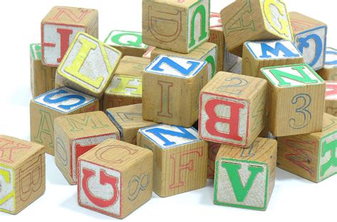 Vintage Toy Blocks 1960s Wooden Blocks Alphabet by Aligras