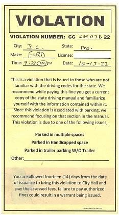 Police warn of fake parking tickets | Jefferson City News Tribune