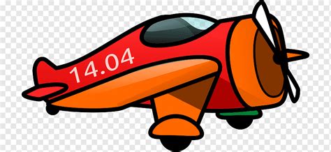 Airplane Cartoon, Propeller s, orange, logo, airplane png | PNGWing