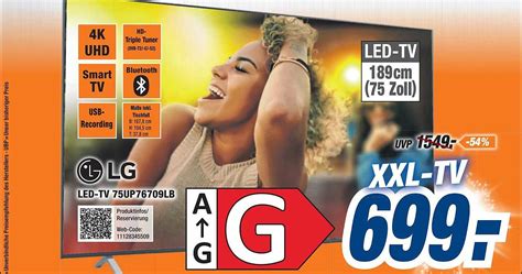 Lg Led-tv 75up76709lb Angebot bei Expert