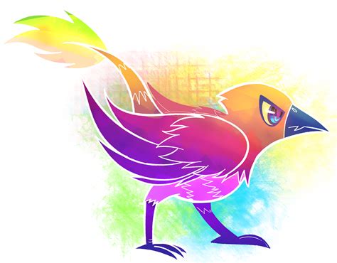 Rainbow Bird by MisterMarkers on DeviantArt