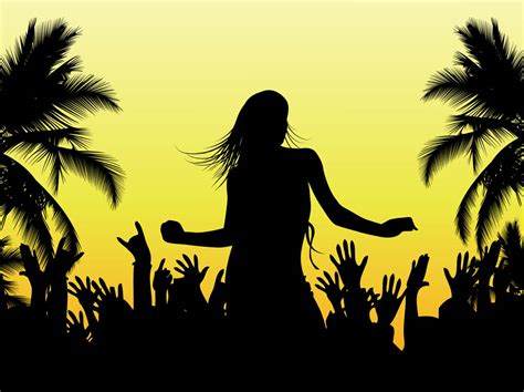 Beach Dance Vector Vector Art & Graphics | freevector.com