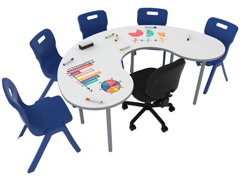 Buy Buddy Whiteboard Moon Table online - class* Furniture Solutions