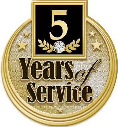 Service Awards 5-Years - Adult & Child Health