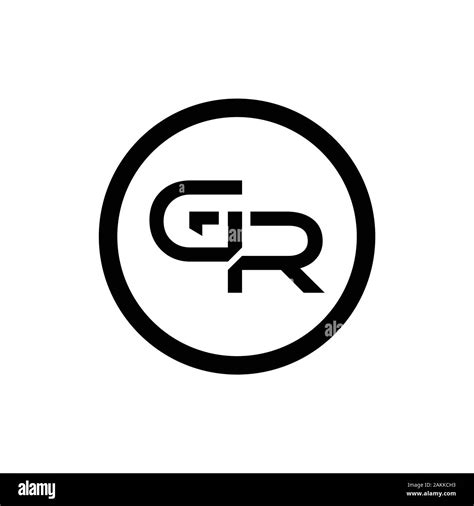 Initial GR Letter Linked Logo. GR letter Type Logo Design vector ...