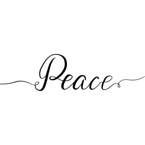 Peace lettering. Handwriting word. Calligraphy. Peace and stop war concept. 11539656 Vector Art ...