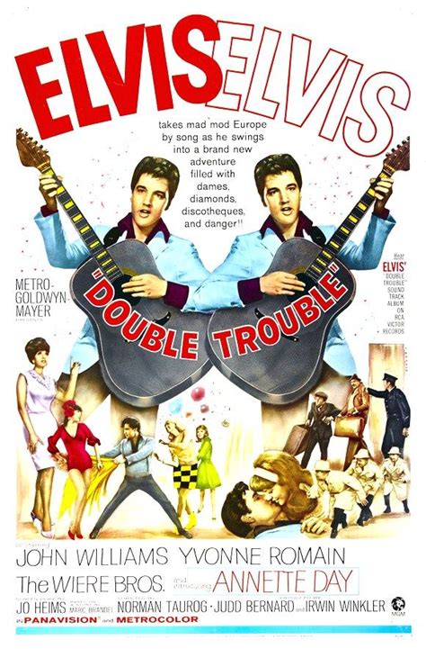 Elvis Movie Poster - Double Trouble - 1967 | Elvis movies, Elvis presley, Elvis