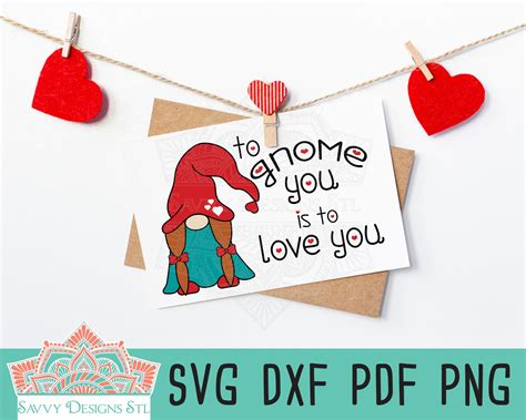 Gnome Valentine Cut File Bundle for Silhouette and Cricut Mix - Etsy