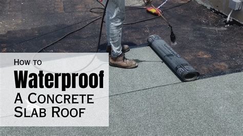 How to Waterproof a Concrete Slab Roof using Bitumen Waterproof ...