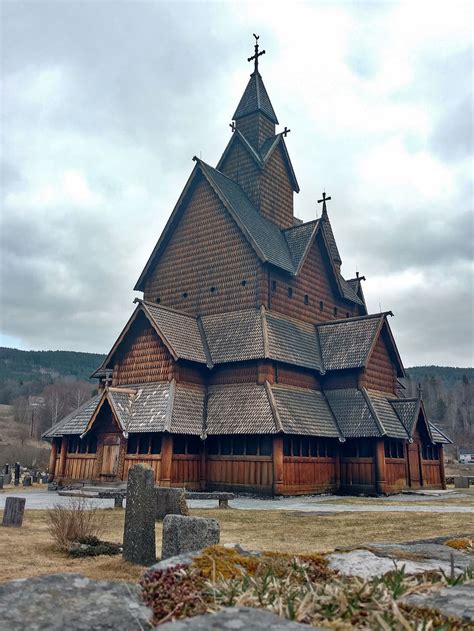 Online crop | HD wallpaper: norway, notodden, heddal stave church, viking, building ...