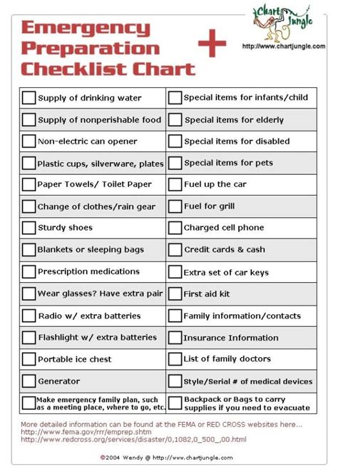 Emergency Preparation Checklist | Emergency preparation, Emergency prepardness, Emergency ...