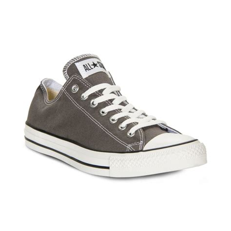 Converse Men's Chuck Taylor Low Top Sneakers From Finish Line in Gray for Men | Lyst