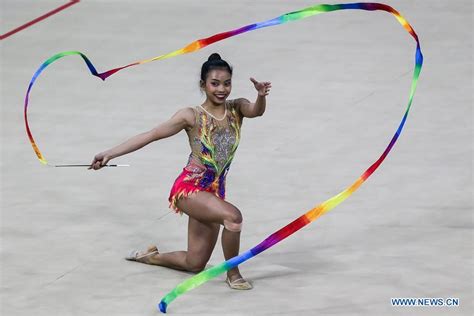 Highlights of women's rhythmic gymnastics ribbon final at SEA Games ...