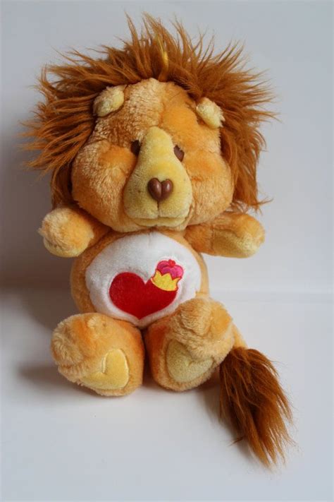 BRAVE HEART LION, 1984 Original Care Bear Cousin, Brown Lion with Heart ...